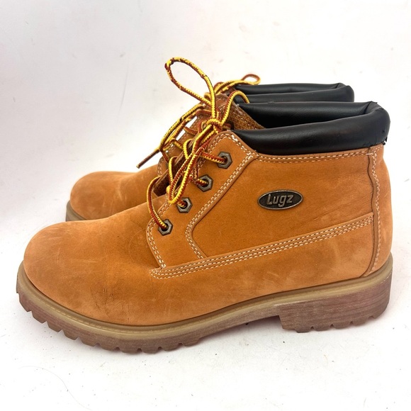 Lugz Women’s Vintage 90s WHUDK 747 Tan/Orange Lace Up Dress Work Boot Size 8 - Picture 4 of 12
